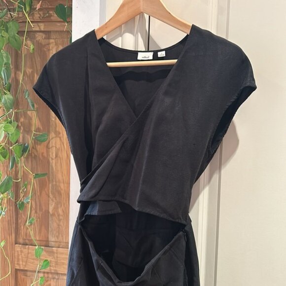 ARITZIA WILFRED Brax linen black jumpsuit 4 - Picture 5 of 11